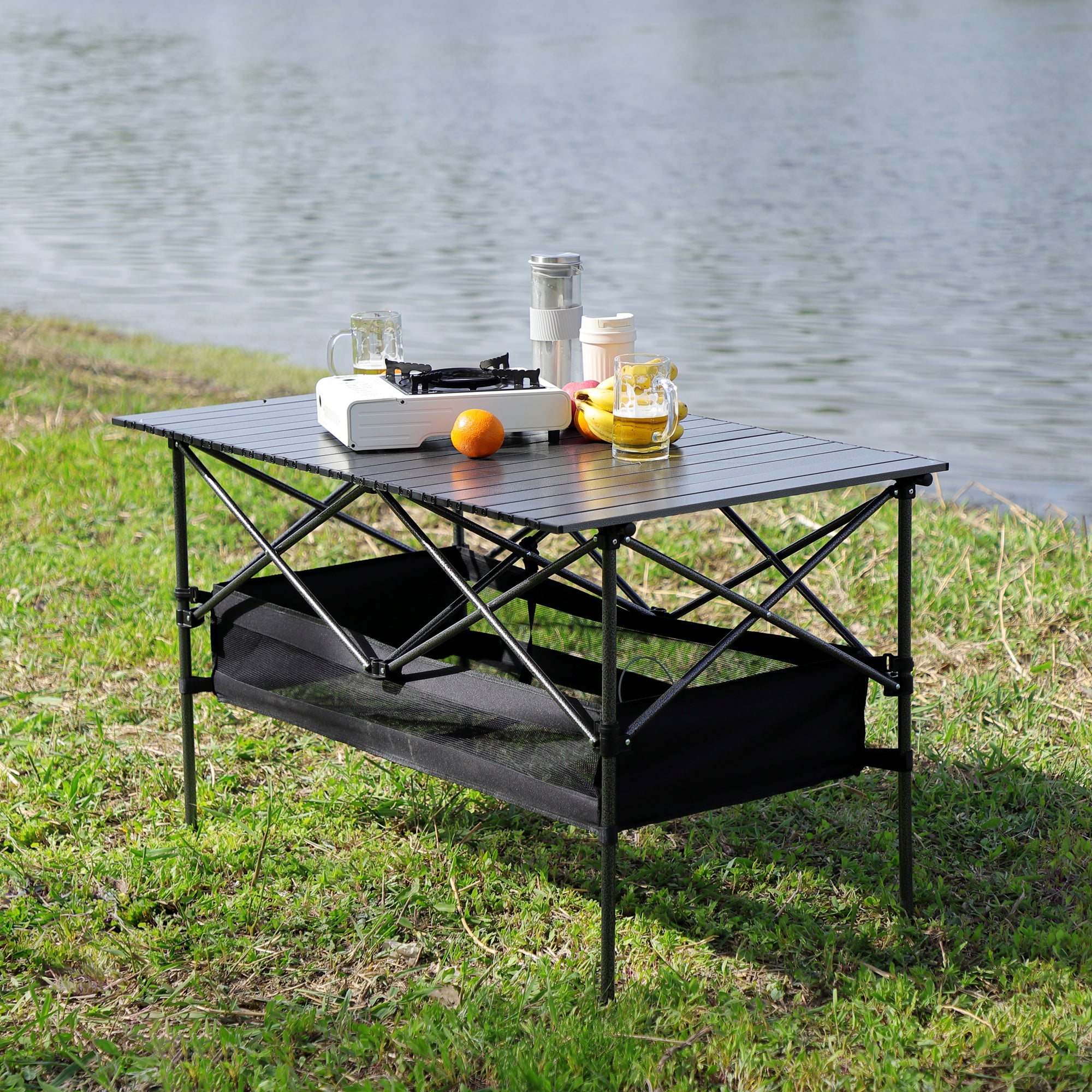Folding Outdoor Table with Carrying Bag