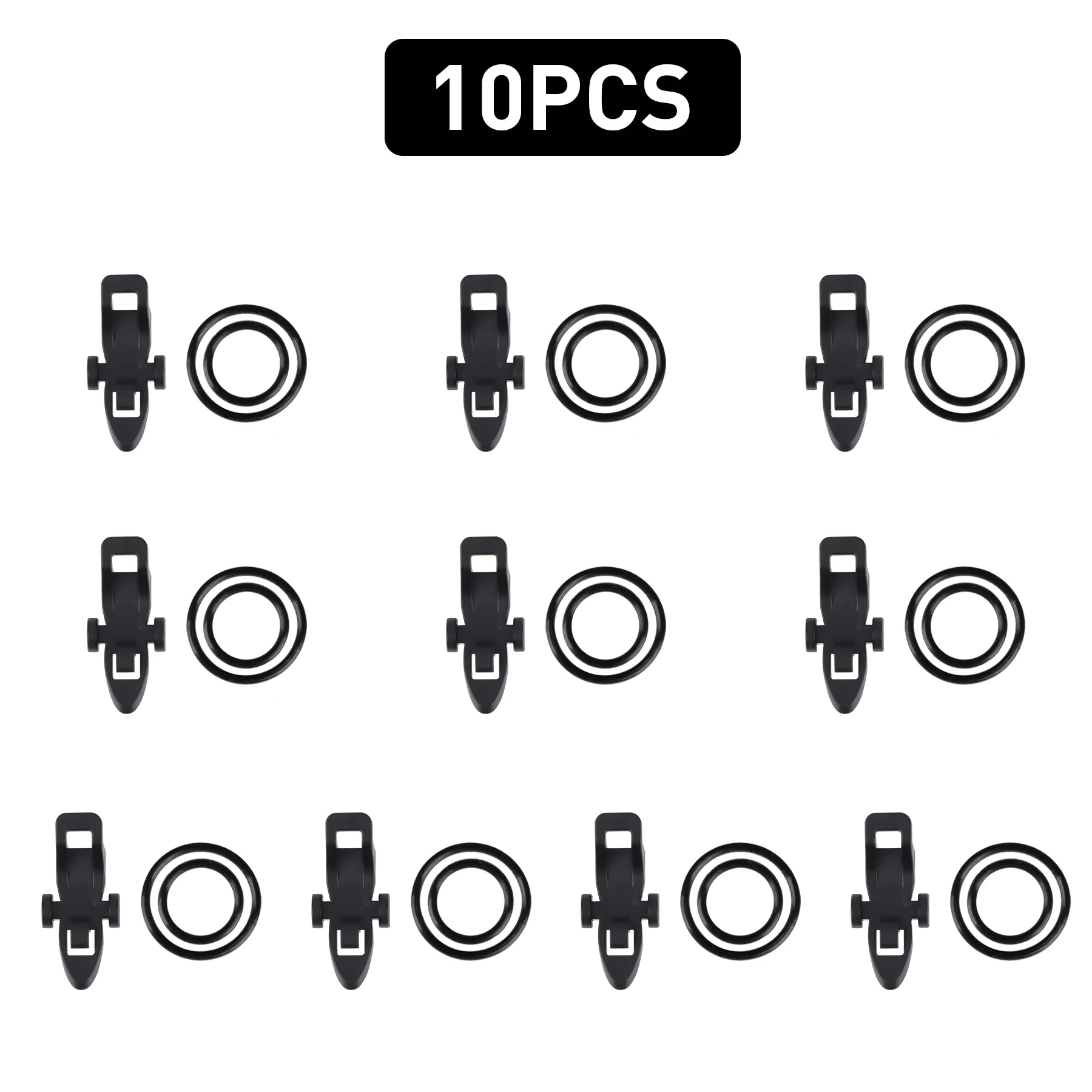 20pcs Fish Hook Holder Keeper With 40pcs Rubber Rings